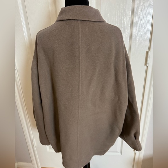 ALTUZARRA Cardiff Double Face Wool Blend Short Coat Chamois Size FR46 US14 NWT - Picture 11 of 11
